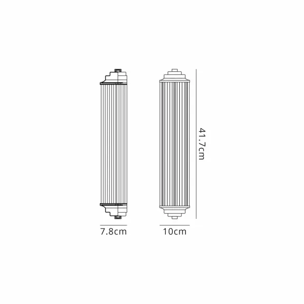 Appeal Small Flush Wall Light in Gold IP44