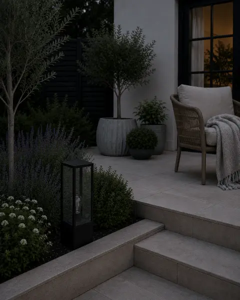 Parker 400mm Bollard in Black Finish
