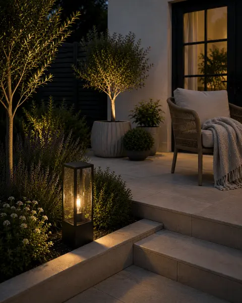 Parker 400mm Bollard in Black Finish