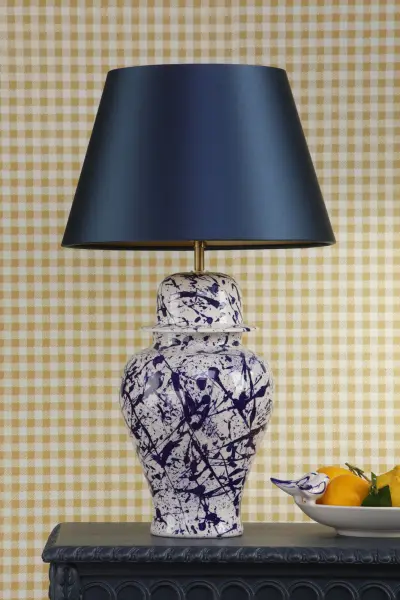 Studio Ceramic Blue Table Lamp Base Only