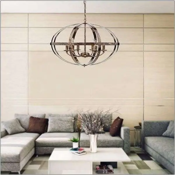 Symbol 6 Light Pendant Petrol Copper