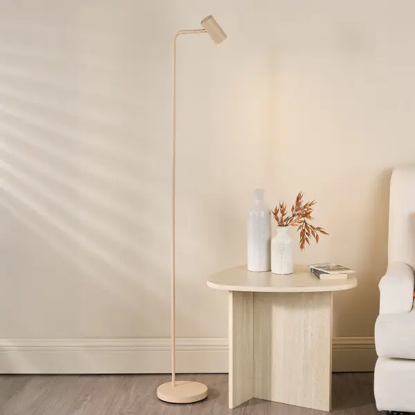 Thierry Matt Taupe Floor Lamp