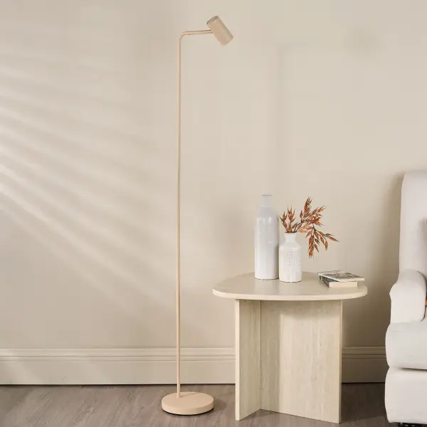 Thierry Matt Taupe Floor Lamp