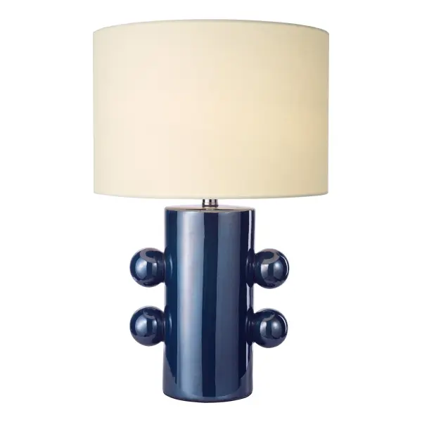 Tisha Blue Table Lamp C/W Shade