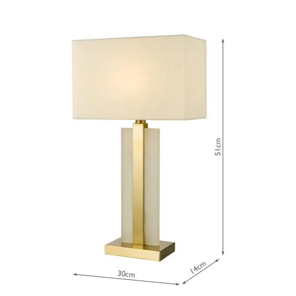 Tokori Gold Table Lamp C/W Shade