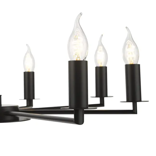 Tyler 8 Light Matt Black Pendant