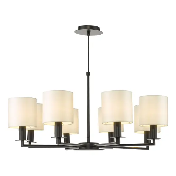 Tyler Matt Black Pendant C/W Shades