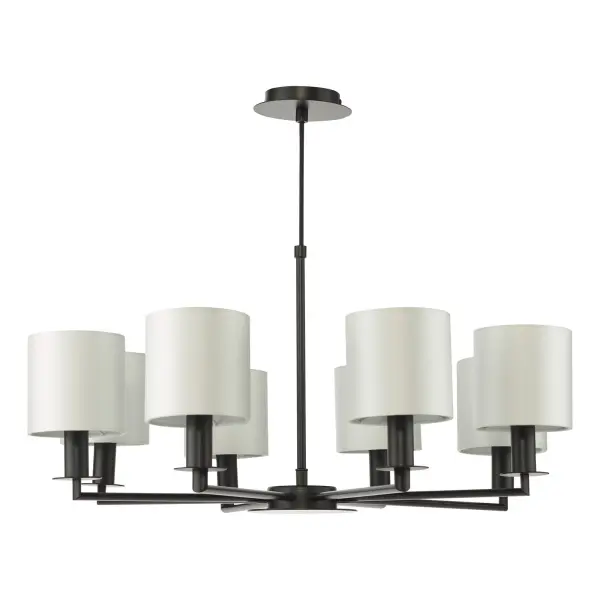 Tyler Matt Black Pendant C/W Shades
