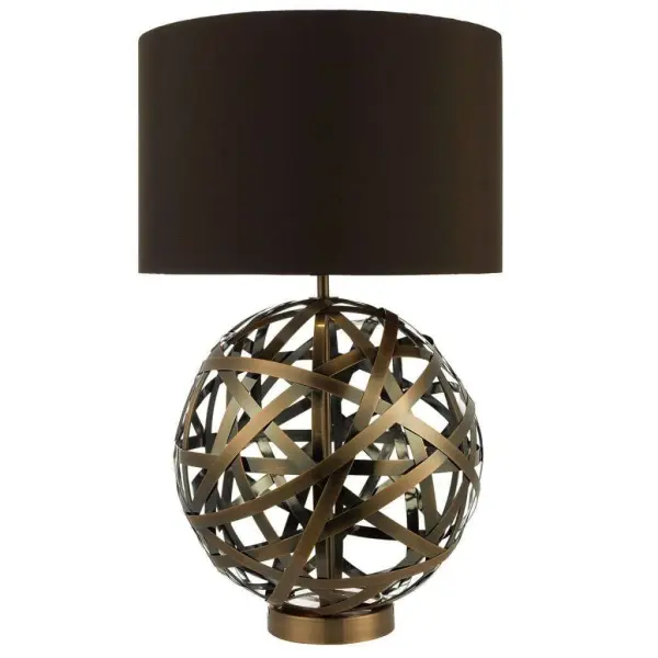 Voyage TL Woven Antique Copper Ball with Matching Lined Shade