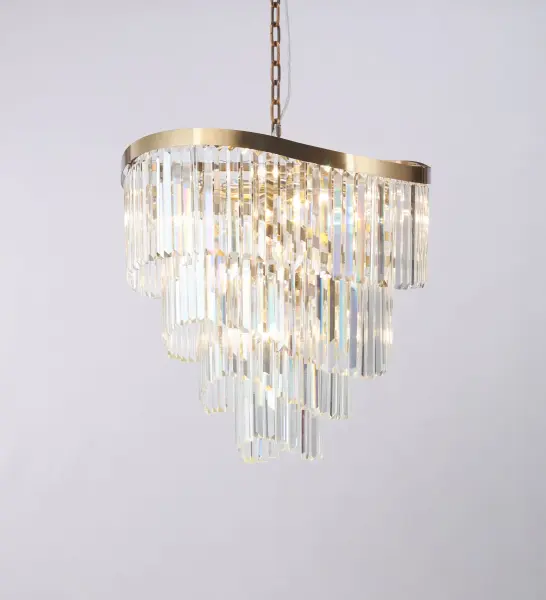 Waverly 12 Light Satin Brass Chandelier