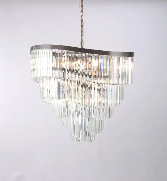 Waverly 16 Light Brushed Black Chrome Chandelier