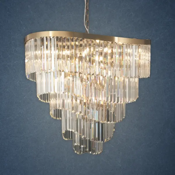 Waverly 16 Light Satin Brass Chandelier