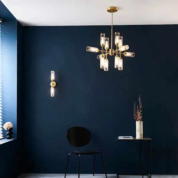 Sally 12 Light Ceiling Pendant in Satin Brass