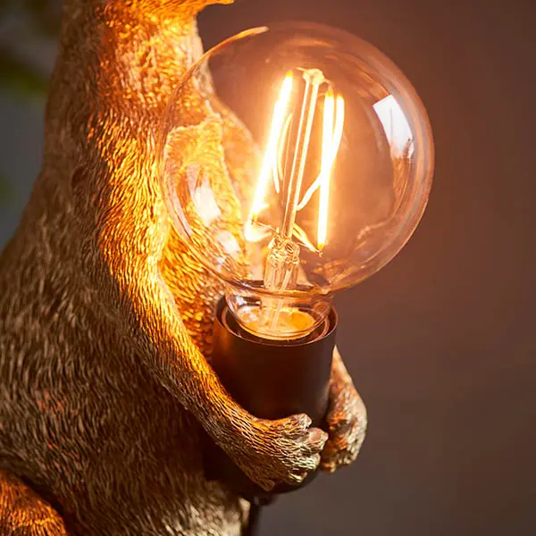 Novelty Gold Kangaroo Table Lamp