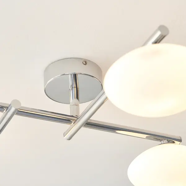 Andy Chrome 4 Light Semi Flush IP44