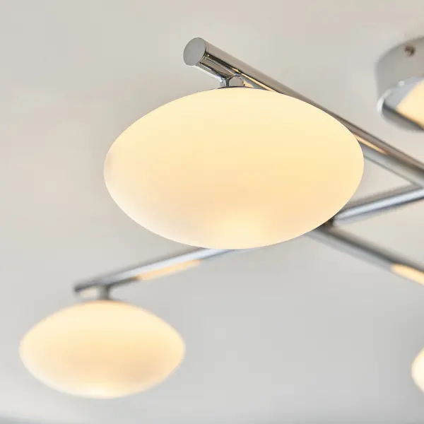 Andy Chrome 4 Light Semi Flush IP44