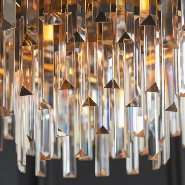 Alice 9 Light Brass Chandelier