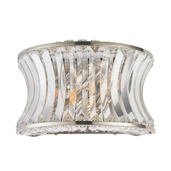 Alice Bright Nickel & Crystal Wall Light