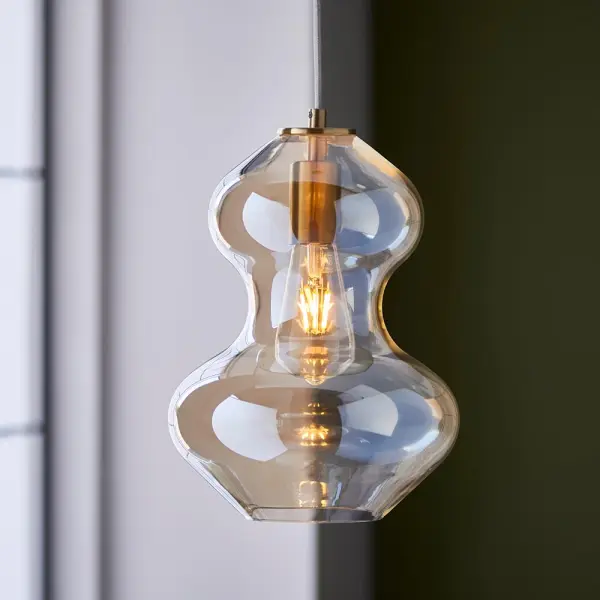 Kelda Shaped Champagne Glass Pendant