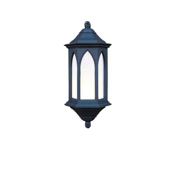 York Black Outdoor Wall Light