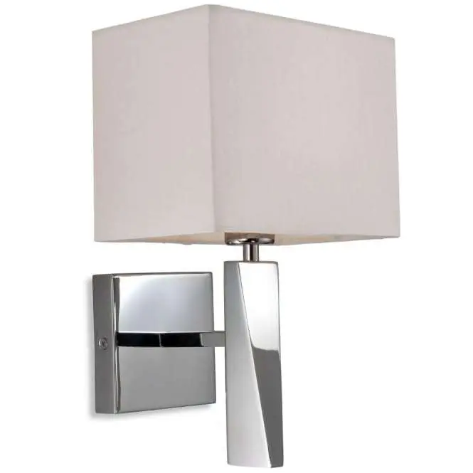 Modern Art Deco Chrome Wall Sconce Light