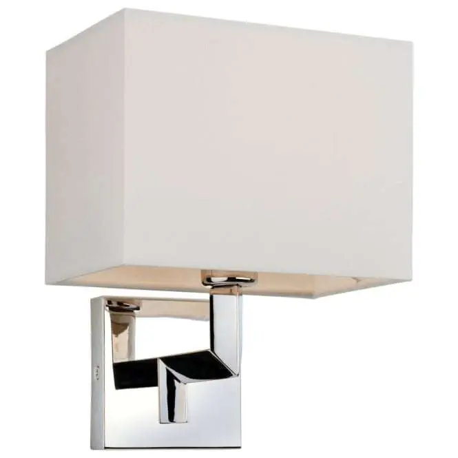 Modern Polished Stainless Steel Elegant Upright Wall Light