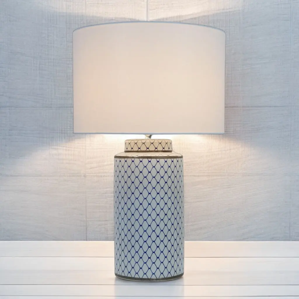 Monroe Ceramic Table Lamp C/W Shade