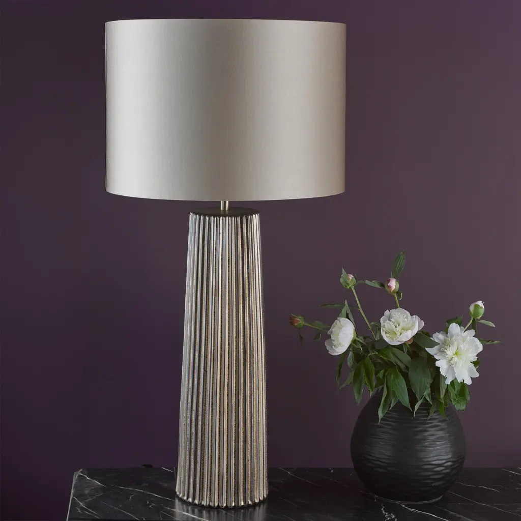 Myla Bronze Ceramic Table Lamp C/W Shade