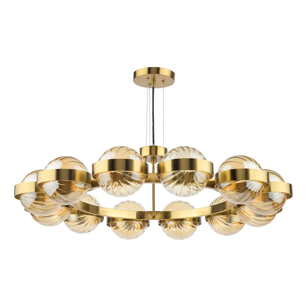 Ophira Antique Gold 12 Light Ceiling Pendant