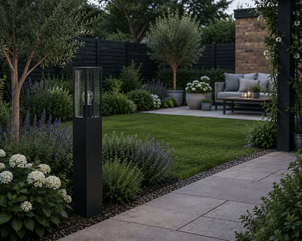 Parker 400mm Bollard in Black Finish