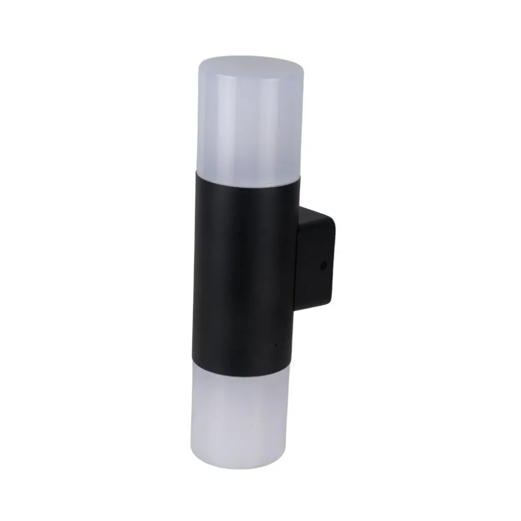 Piper Up & Down Black Wall Light IP44