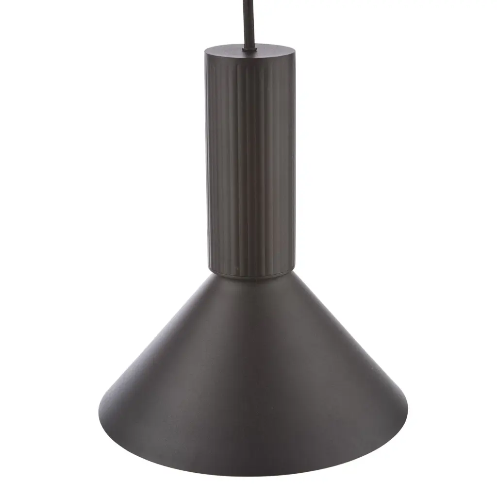 Ragnar Satin Black Pendant/Wall Light