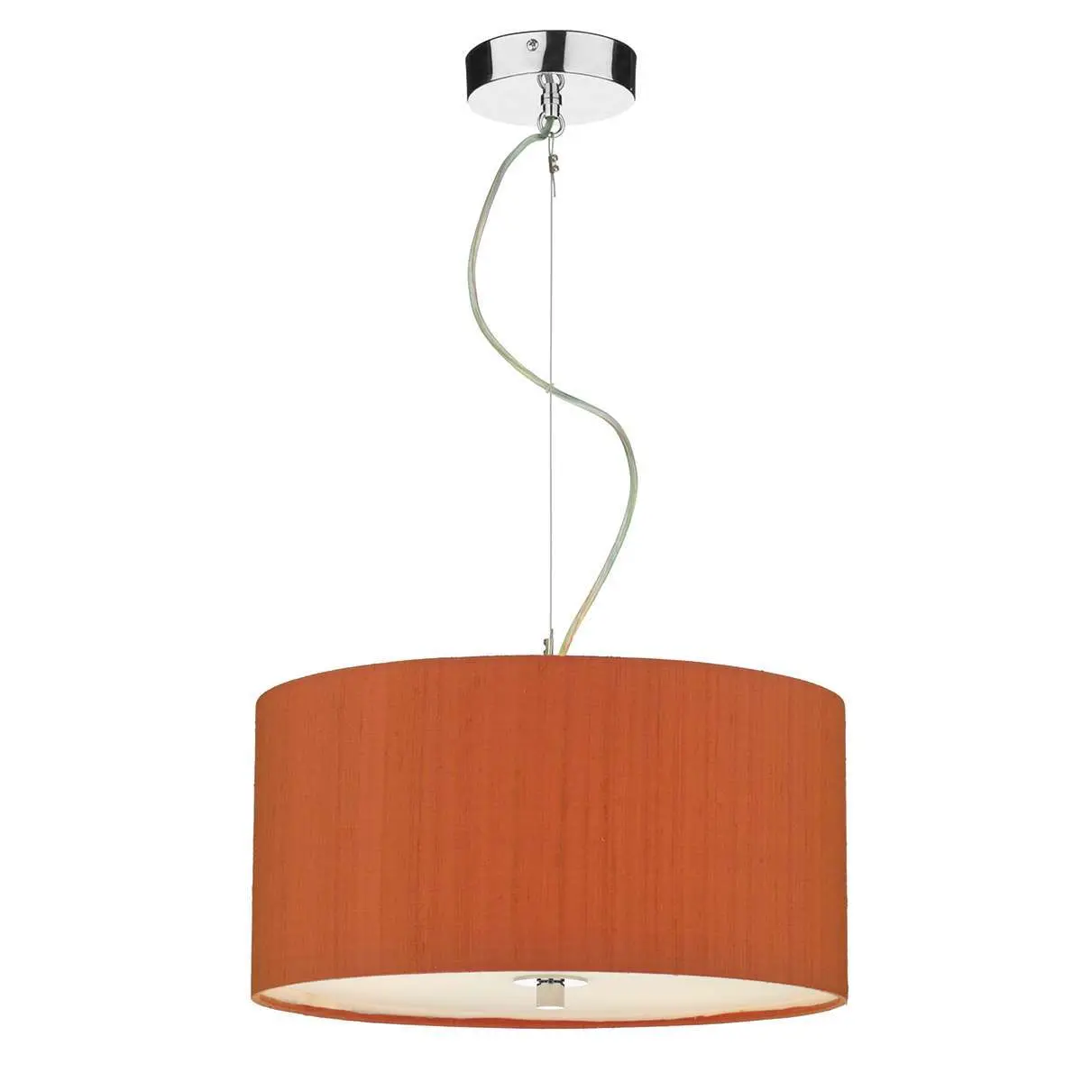 Renoir 40CM 3 Light Pendant Complete with Bespoke Silk Shade