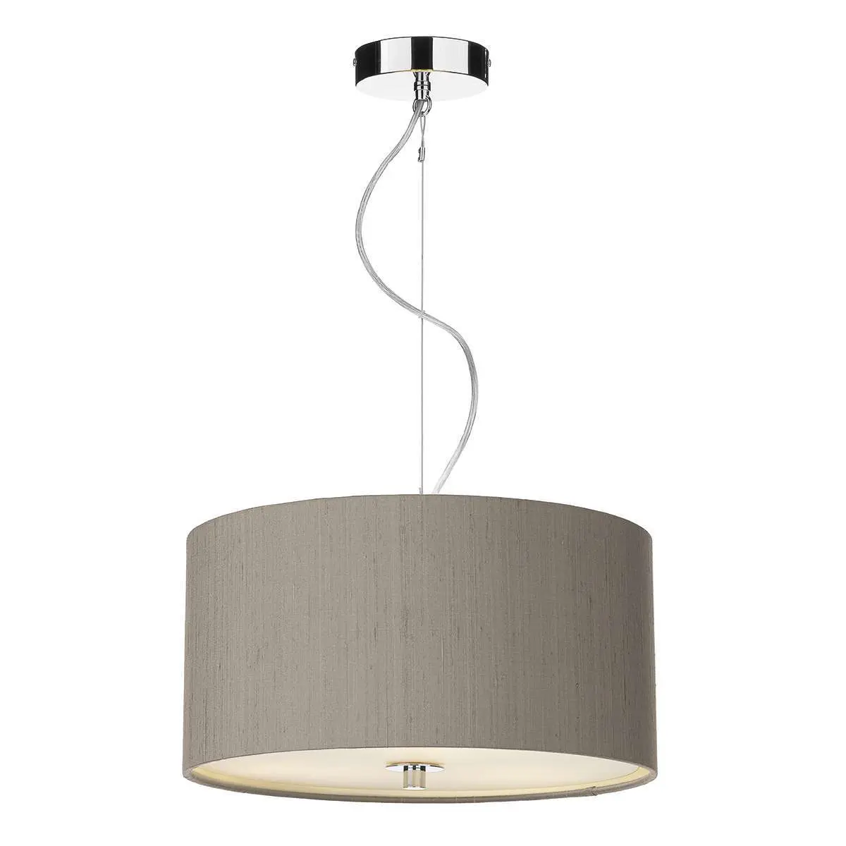 Renoir 40CM 3 Light Pendant Complete with Bespoke Silk Shade