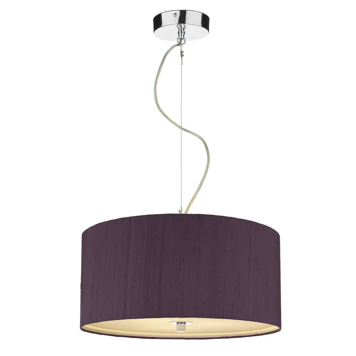 Renoir 40CM 3 Light Pendant Complete with Bespoke Silk Shade