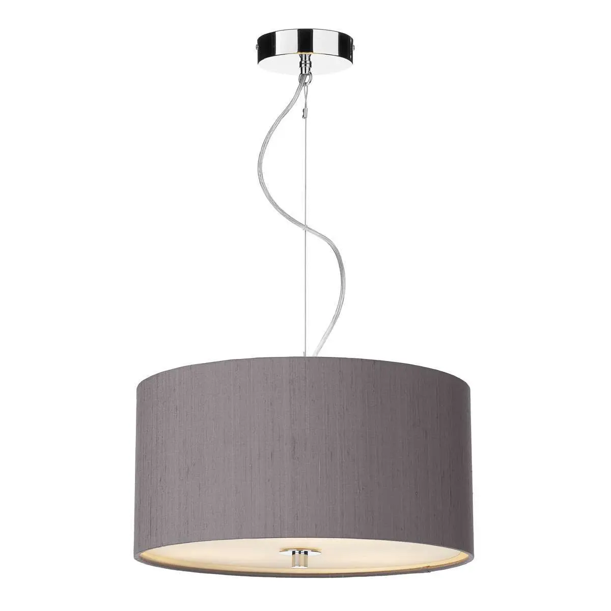 Renoir 40CM 3 Light Pendant Complete with Bespoke Silk Shade