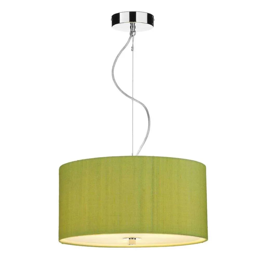 Renoir 40CM 3 Light Pendant Complete with Bespoke Silk Shade