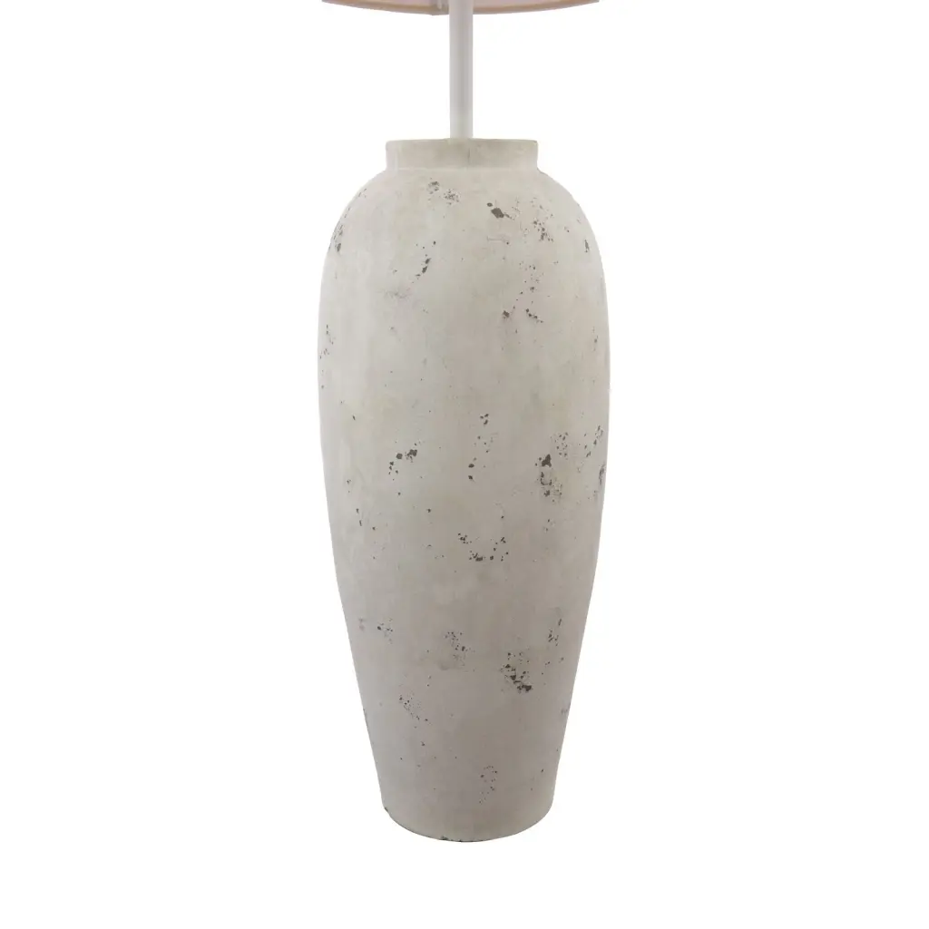 Roetta White & Grey Floor Lamp C/W Shade