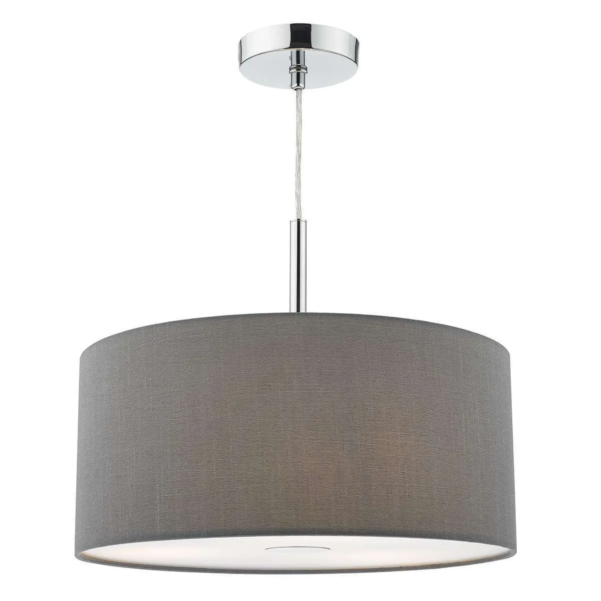Ronda 40cm 3 Light Pendant Slate Grey c/w Diffuser