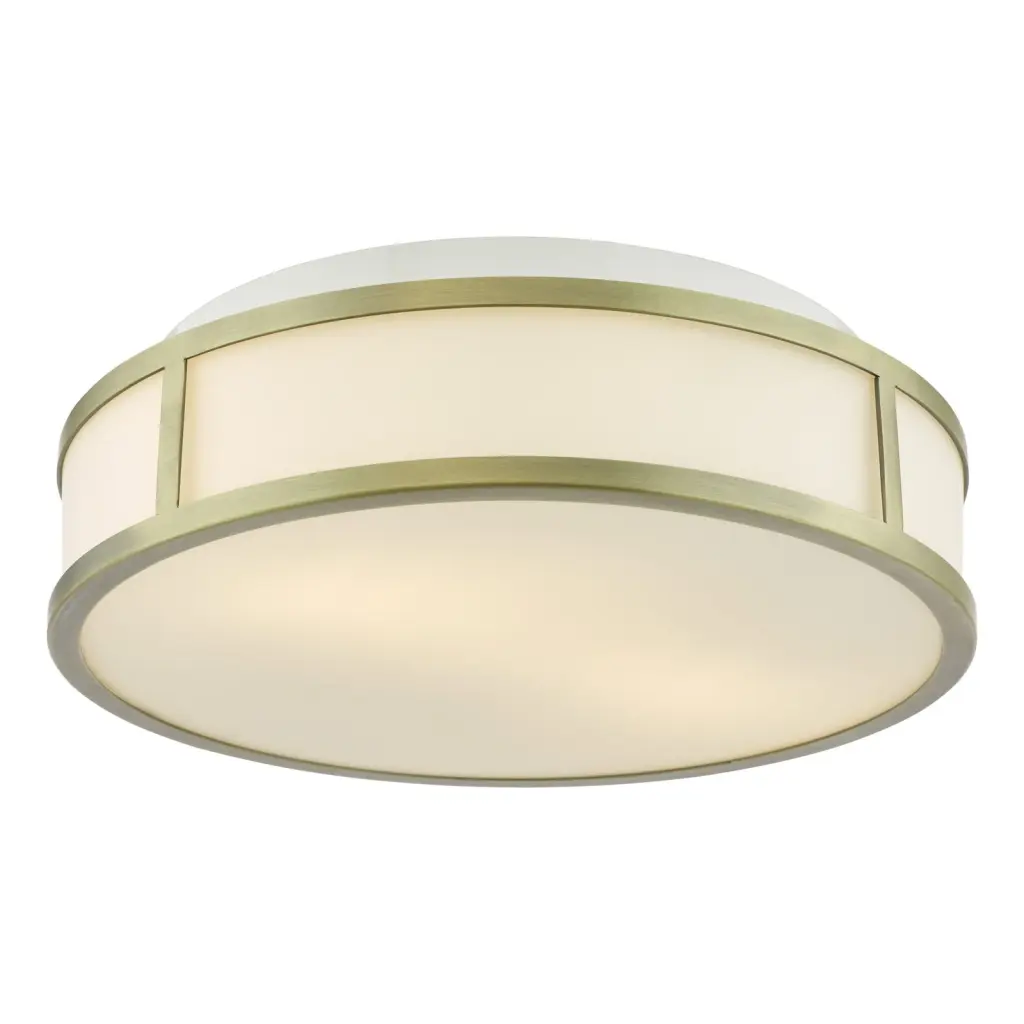 Royce Antique Brass Flush Fitting IP44