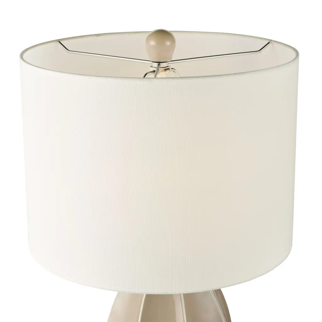 Saundra Taupe Table Lamp C/W Shade