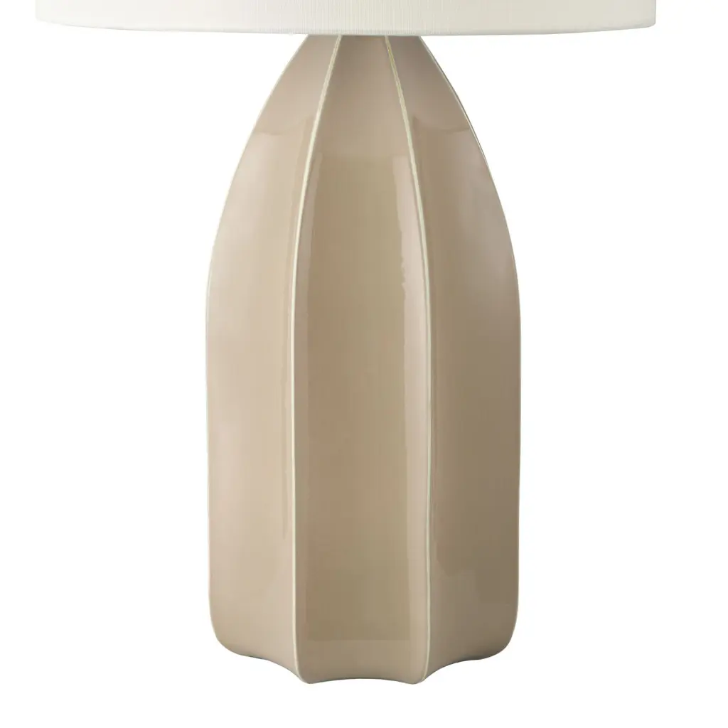 Saundra Taupe Table Lamp C/W Shade
