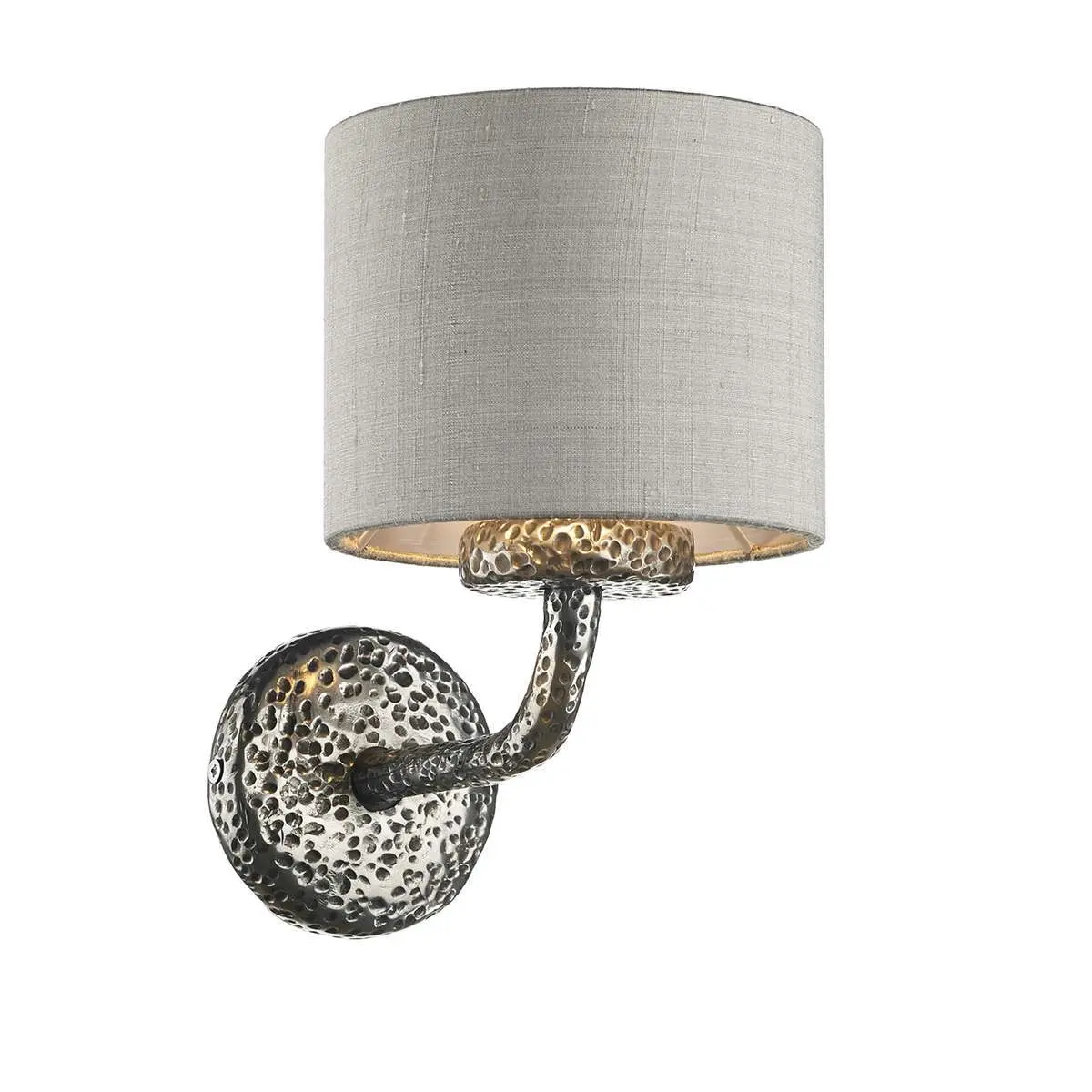 Sloane Single Wall Light with Bespoke Silk Shade