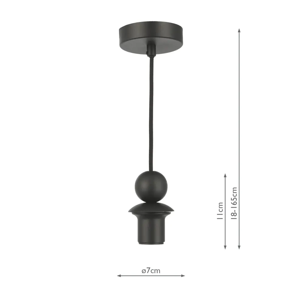 Single Black Suspension