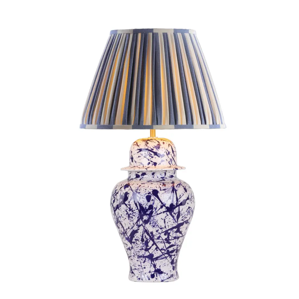 Studio Ceramic Blue Table Lamp Base Only