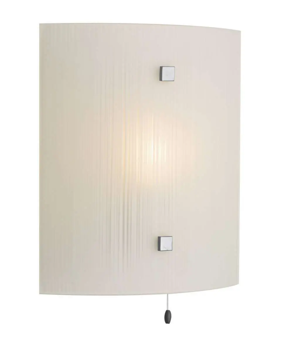Swirl White Square Wall Light