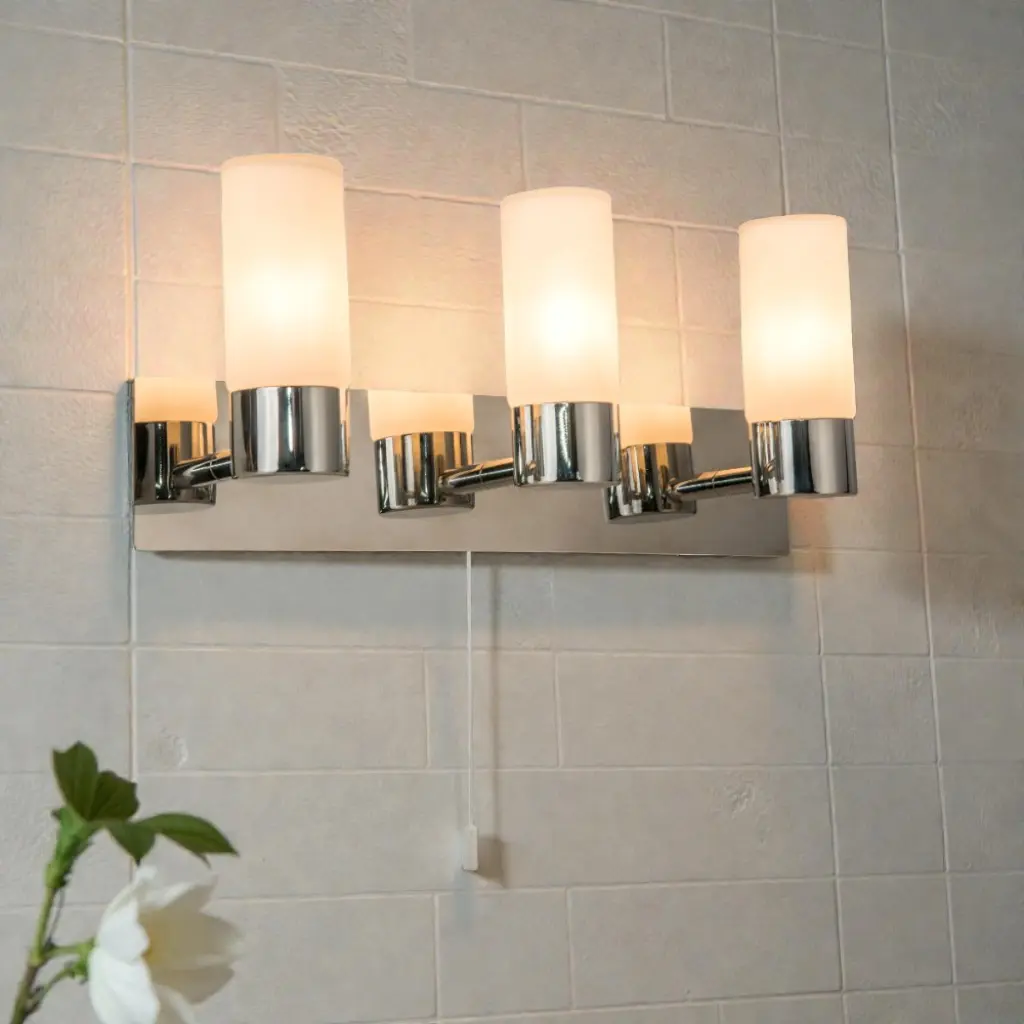Talia 3 Light Polished Chrome Wall Fitting