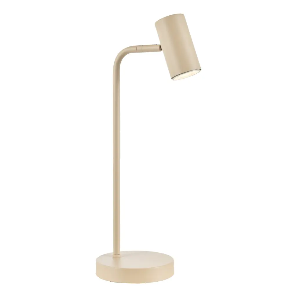 Thierry Matt Taupe Desk Lamp