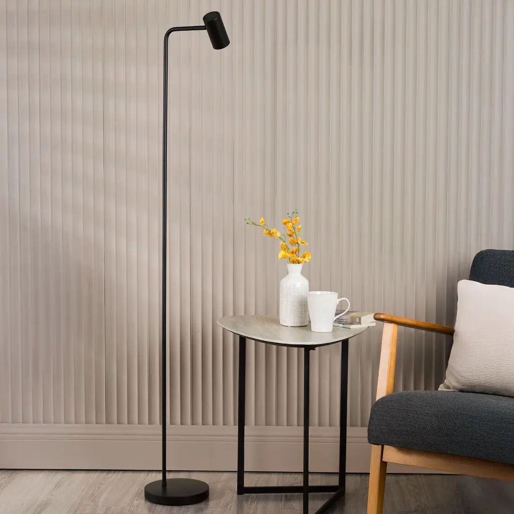 Thierry Matt Black Floor  Lamp
