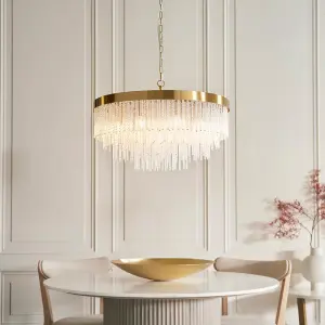 Anistoria 9 Light Brass Ceiling Pendant